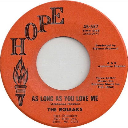 The Roleaks : Keep On Loving You (Just Loving You) (7")
