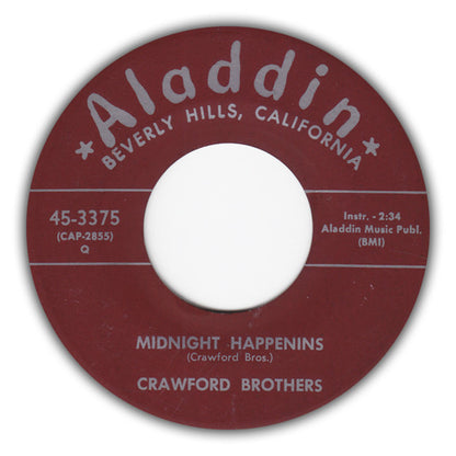 Crawford Brothers (2) : Midnight Mover Groover / Midnight Happenins (7")