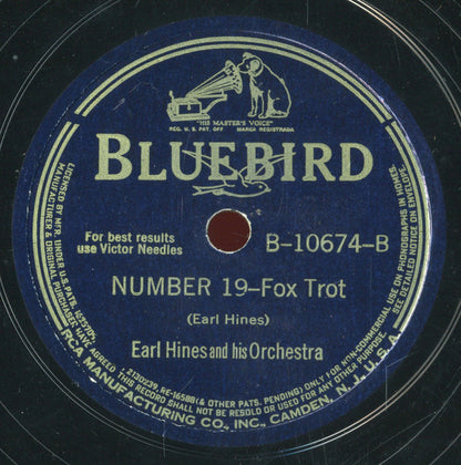 Earl Hines And His Orchestra : Boogie Woogie On St. Louis Blues / Number 19 (Shellac, 10", RP, Hol)