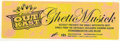 OutKast : Ghetto Musick (12", Promo)