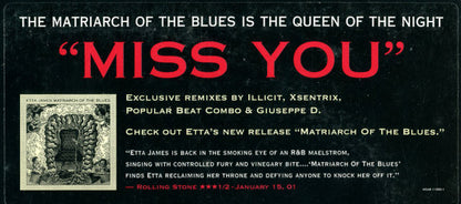 Etta James : Miss You (12", Promo)
