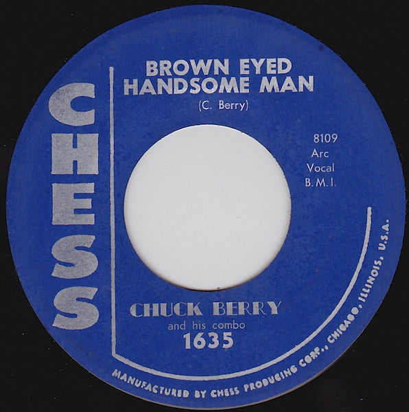 Chuck Berry & His Combo : Brown Eyed Handsome Man / Too Much Monkey Business (7", RP)