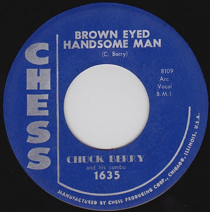 Chuck Berry & His Combo : Brown Eyed Handsome Man / Too Much Monkey Business (7", RP)