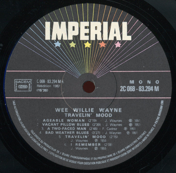 James Wayne : Travelin' Mood (LP, Comp, Mono, RE)