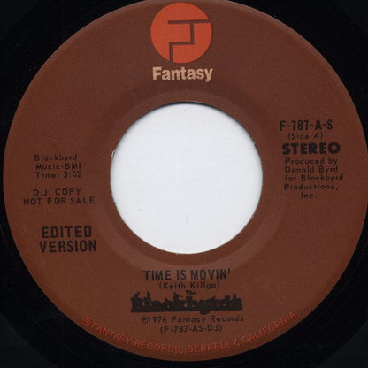 The Blackbyrds : Time Is Movin' (7", Promo)