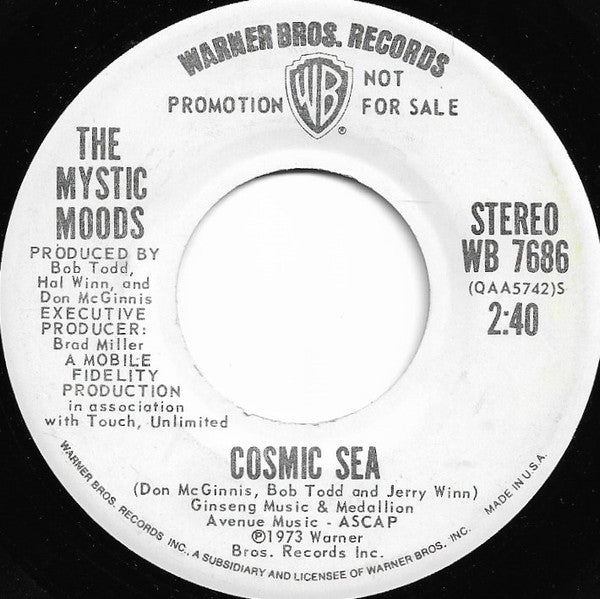 The Mystic Moods Orchestra : Cosmic Sea (7", Mono, Promo)