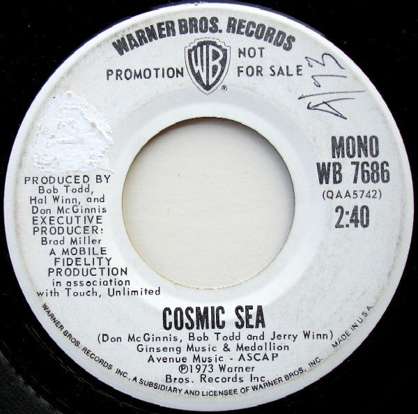 The Mystic Moods Orchestra : Cosmic Sea (7", Mono, Promo)