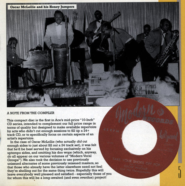 Oscar McLollie And His Honey Jumpers* : Hey! Lollie Lollie (CD, Comp)