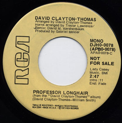 David Clayton-Thomas : Professor Longhair (7", Single, Promo)