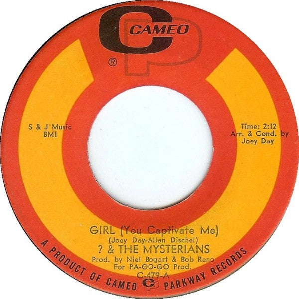 ? & The Mysterians : Girl (You Captivate Me) (7", Single)