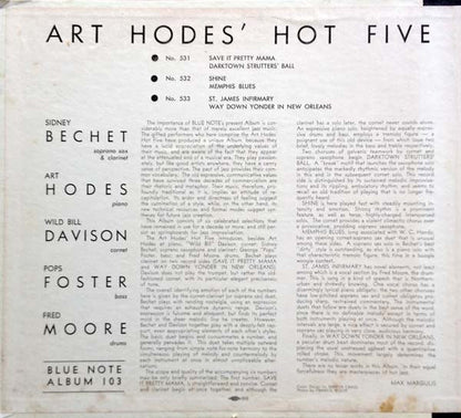 Art Hodes' Hot Five : Hot Jazz At Blue Note (3xShellac, 10", Album)