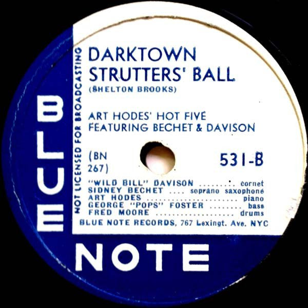 Art Hodes' Hot Five : Hot Jazz At Blue Note (3xShellac, 10", Album)
