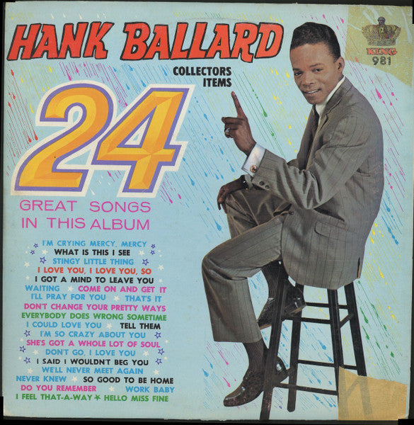 Hank Ballard & The Midnighters : Hank Ballard Sings 24 Great Songs (LP)
