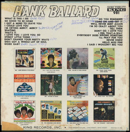 Hank Ballard & The Midnighters : Hank Ballard Sings 24 Great Songs (LP)
