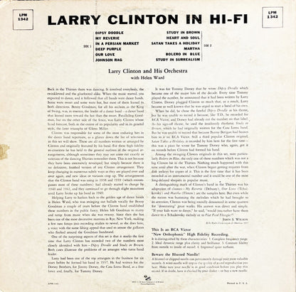 Larry Clinton And His Orchestra With Helen Ward : Larry Clinton In Hi Fi (LP, Album)