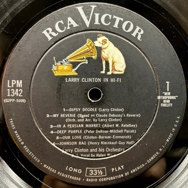 Larry Clinton And His Orchestra With Helen Ward : Larry Clinton In Hi Fi (LP, Album)