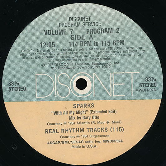 Various : Volume 7 Program 2 (2x12", P/Mixed)
