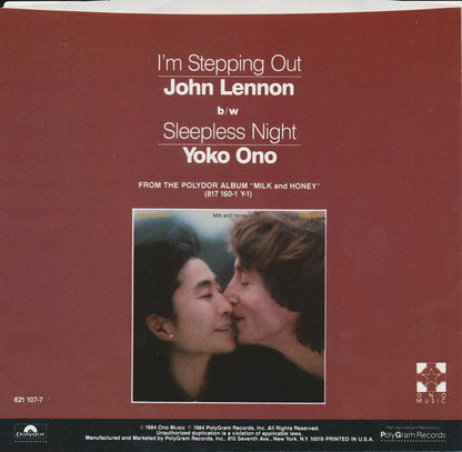 John Lennon : I'm Stepping Out (7", Single, Styrene, 19 )
