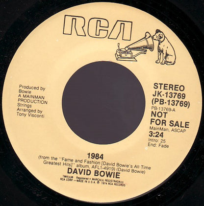 David Bowie : 1984 (7", Single, Promo, Pic)