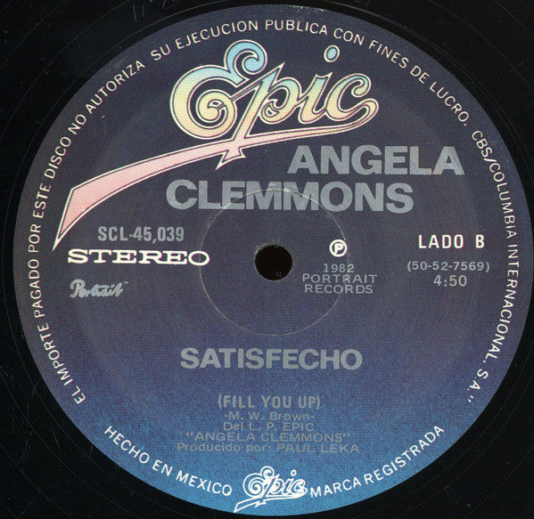 Angela Clemmons : Dame Un Poquito Mas De Tiempo - Give Me Just A Little More Time (12", Ltd, Bla)