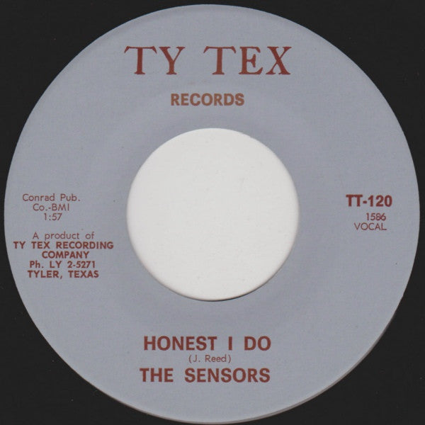 The Sensors : Honest I Do (7", Single)
