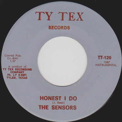 The Sensors : Honest I Do (7", Single)