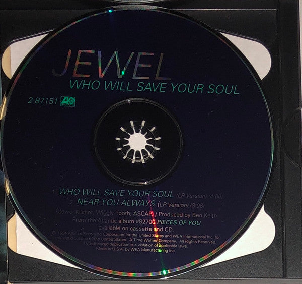 Jewel : Who Will Save Your Soul (CD, Single, Sli)