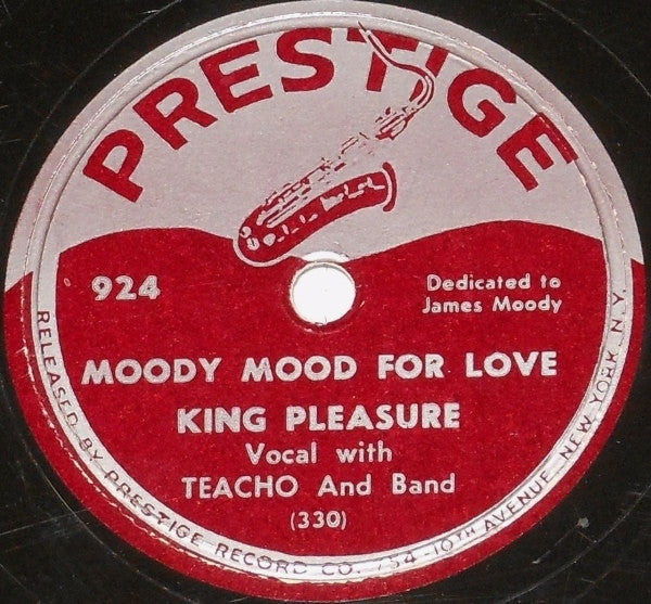 King Pleasure With Teacho Wiltshire Orchestra : Moody Mood For Love / Exclamation Blues  (Shellac, 10")