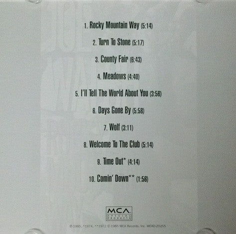 Joe Walsh : Rocky Mountain Way (CD, Comp, RE)