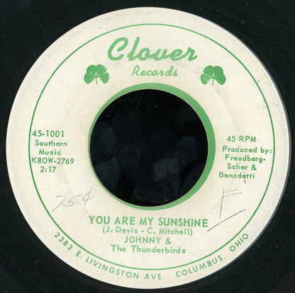 Johnny & The Thunderbirds : They Say / You Are My Sunshine (7", Single)