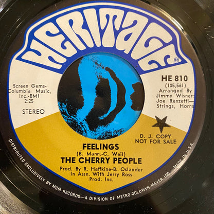 Cherry People : Feelings (7", Mono, Promo)