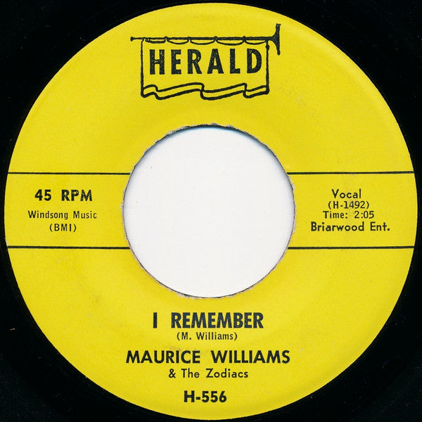 Maurice Williams & The Zodiacs : I Remember / Always (7", Single)
