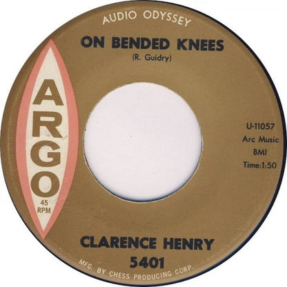 Clarence "Frogman" Henry : On Bended Knees / Standing In The Need Of Love (7")