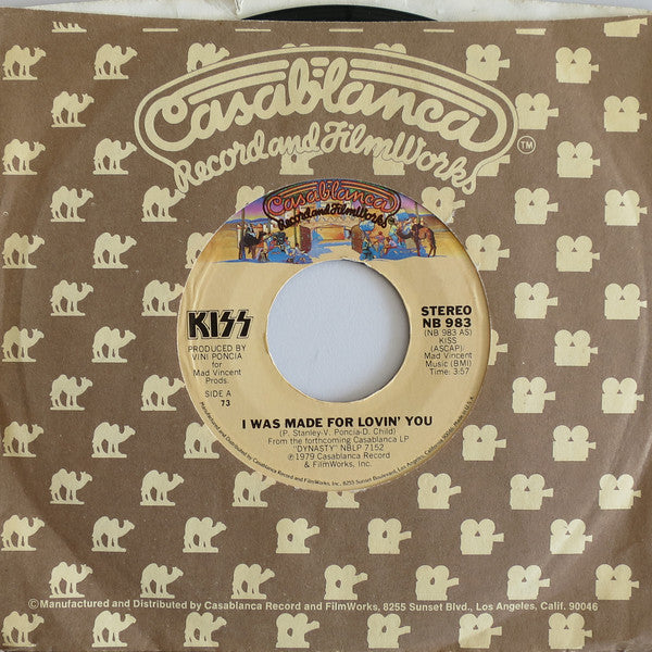 Kiss : I Was Made For Lovin' You (7", Single, Styrene, 73 )