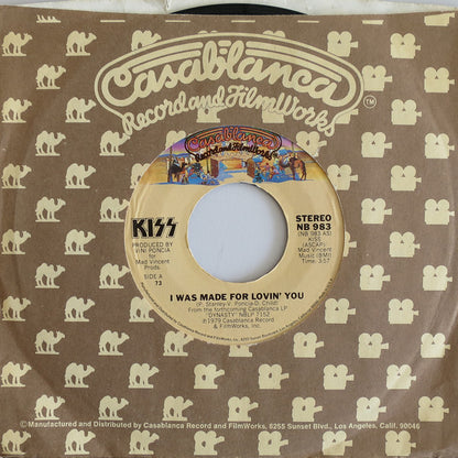 Kiss : I Was Made For Lovin' You (7", Single, Styrene, 73 )
