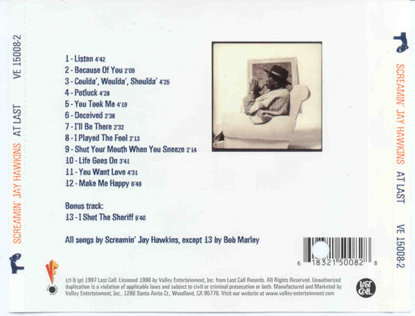 Screamin' Jay Hawkins : At Last (CD, Album)