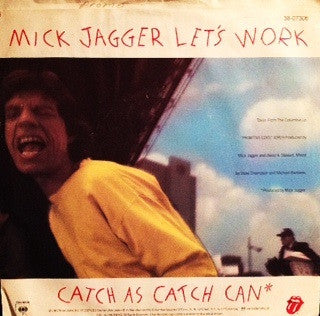 Mick Jagger : Let's Work (7", Promo)