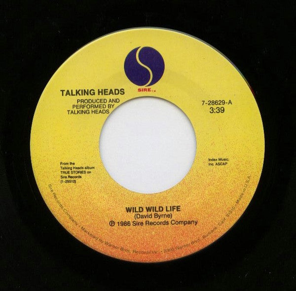 Talking Heads : Wild Wild Life (7", Single, Spe)