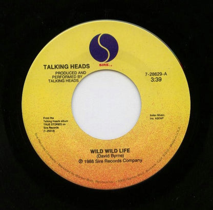 Talking Heads : Wild Wild Life (7", Single, Spe)