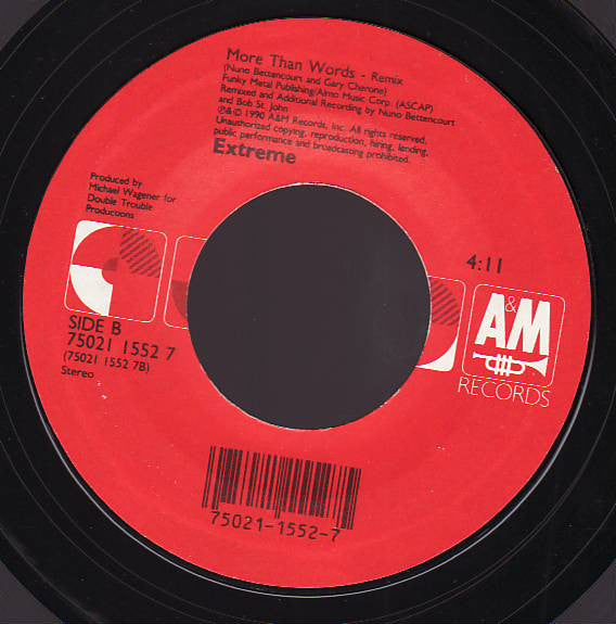 Extreme (2) : Get The Funk Out / More Than Words (7", Single, Styrene)