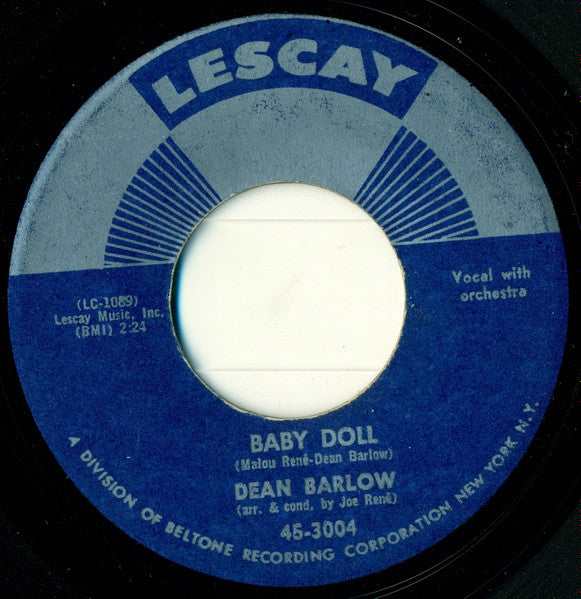 Dean Barlow : Third Window From The Right / Baby Doll (7", Single)