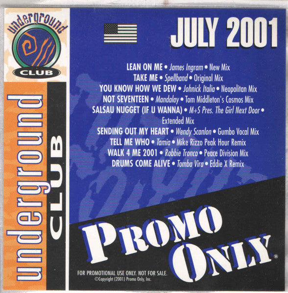 Various : Promo Only Underground Club: July 2001 (CD, Comp, Promo)