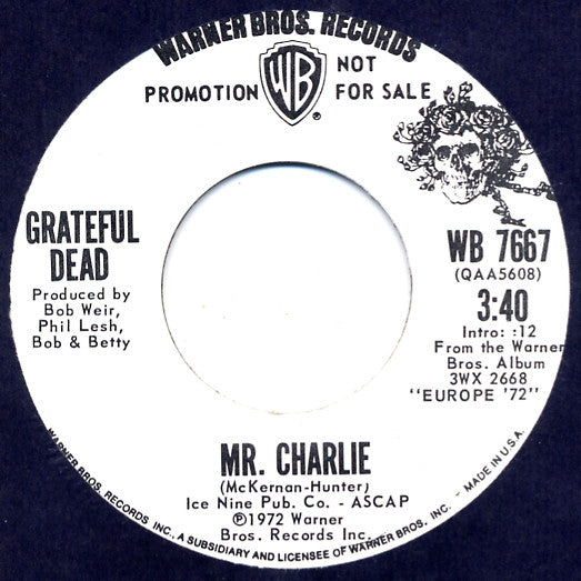 The Grateful Dead : Sugar Magnolia (7", Single, Promo)