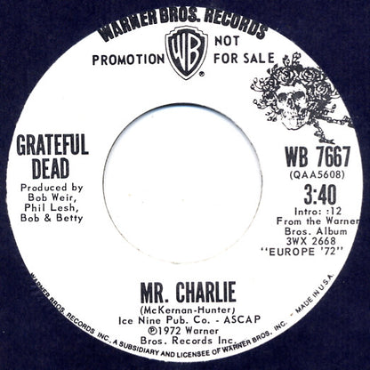 The Grateful Dead : Sugar Magnolia (7", Single, Promo)