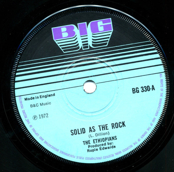 The Ethiopians : Solid As A Rock (7")