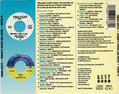 Various : Twinight Records: Twinight's Chicago Soul Heaven 1967-1972 (CD, Comp)