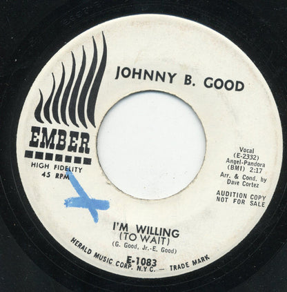 Johnny B. Good (2) : I'm Willing (To Wait) (7", Single, Promo)