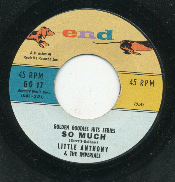 Little Anthony & The Imperials : So Much / The Diary (7", Styrene)