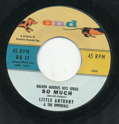 Little Anthony & The Imperials : So Much / The Diary (7", Styrene)