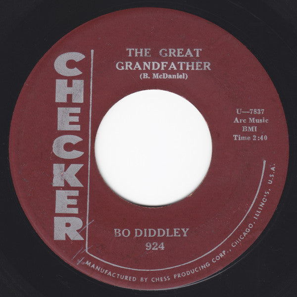Bo Diddley : Crackin' Up / The Great Grandfather (7", Single, M/Print, RP)